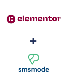 Integration of Elementor and Smsmode