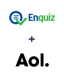 Integration of Enquiz and AOL