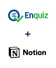 Integration of Enquiz and Notion