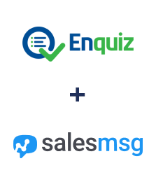 Integration of Enquiz and Salesmsg Integration of Enquiz and Salesmsg