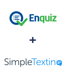 Integration of Enquiz and SimpleTexting