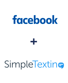 Integration of Facebook and SimpleTexting