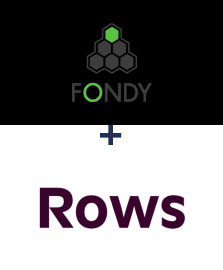 Integration of Fondy and Rows
