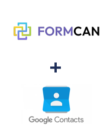 Integration of FormCan and Google Contacts
