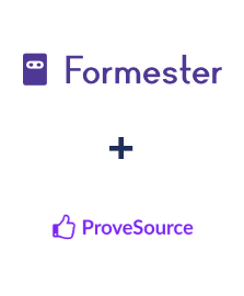 Integration of Formester and ProveSource