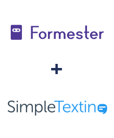 Integration of Formester and SimpleTexting