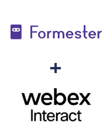 Integration of Formester and Webex Interact