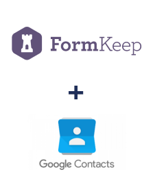 Integration of FormKeep and Google Contacts