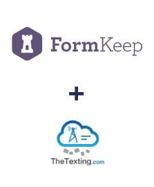 Integration of FormKeep and TheTexting