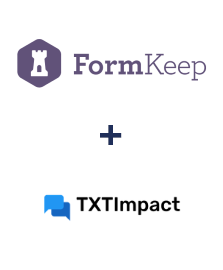 Integration of FormKeep and TXTImpact