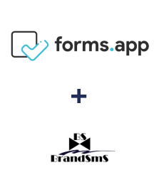 Integration of forms.app and BrandSMS 