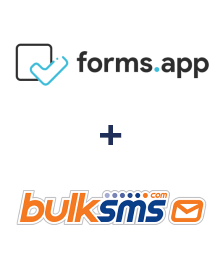 Integration of forms.app and BulkSMS
