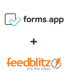 Integration of forms.app and FeedBlitz