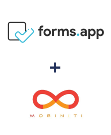Integration of forms.app and Mobiniti
