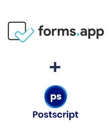 Integration of forms.app and Postscript