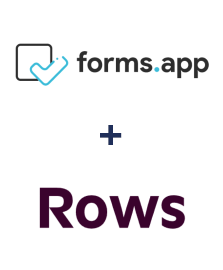Integration of forms.app and Rows