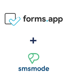 Integration of forms.app and Smsmode