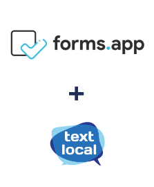 Integration of forms.app and Textlocal