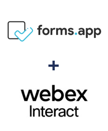 Integration of forms.app and Webex Interact