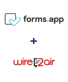 Integration of forms.app and Wire2Air