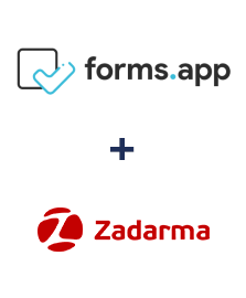 Integration of forms.app and Zadarma