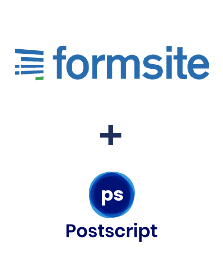 Integration of Formsite and Postscript