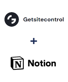 Integration of Getsitecontrol and Notion