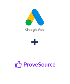 Integration of Google Ads and ProveSource
