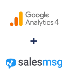 Integration of Google Analytics 4 and Salesmsg