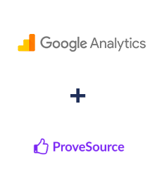 Integration of Google Analytics and ProveSource