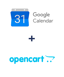 Integration of Google Calendar and Opencart