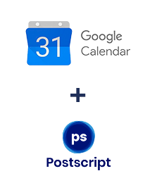 Integration of Google Calendar and Postscript