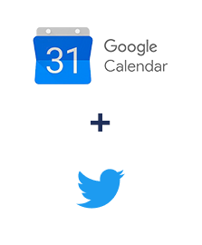 Integration of Google Calendar and Twitter