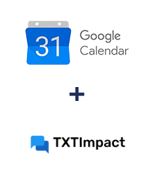 Integration of Google Calendar and TXTImpact