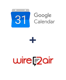 Integration of Google Calendar and Wire2Air