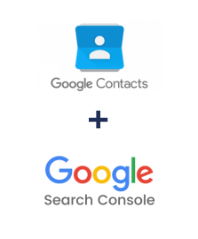 Integration of Google Contacts and Google Search Console
