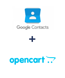Integration of Google Contacts and Opencart