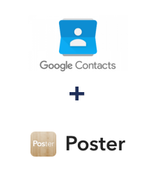 Integration of Google Contacts and Poster