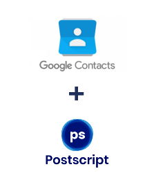 Integration of Google Contacts and Postscript