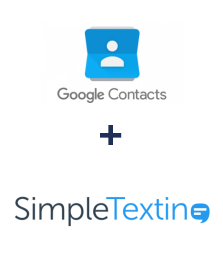 Integration of Google Contacts and SimpleTexting