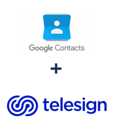 Integration of Google Contacts and Telesign