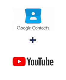 Integration of Google Contacts and YouTube
