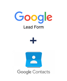 Integration of Google Lead Form and Google Contacts