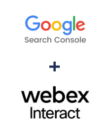 Integration of Google Search Console and Webex Interact