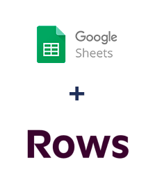 Integration of Google Sheets and Rows