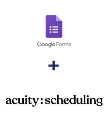 Integration of Google Forms and Acuity Scheduling