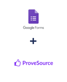 Integration of Google Forms and ProveSource