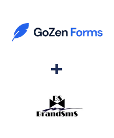 Integration of GoZen Forms and BrandSMS 