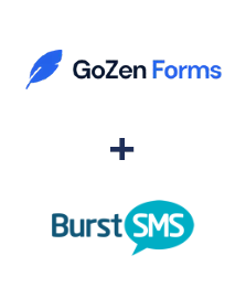 Integration of GoZen Forms and Burst SMS