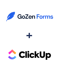Integration of GoZen Forms and ClickUp